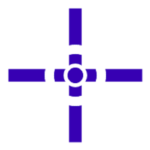 App stylized crosshair icon.